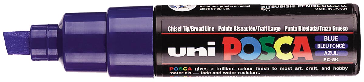Uni POSCA paintmarker PC-8K, 8 mm, donkerblauw afbeelding