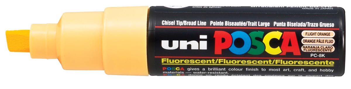 Uni POSCA paintmarker PC-8K, 8 mm, licht fluo oranje afbeelding