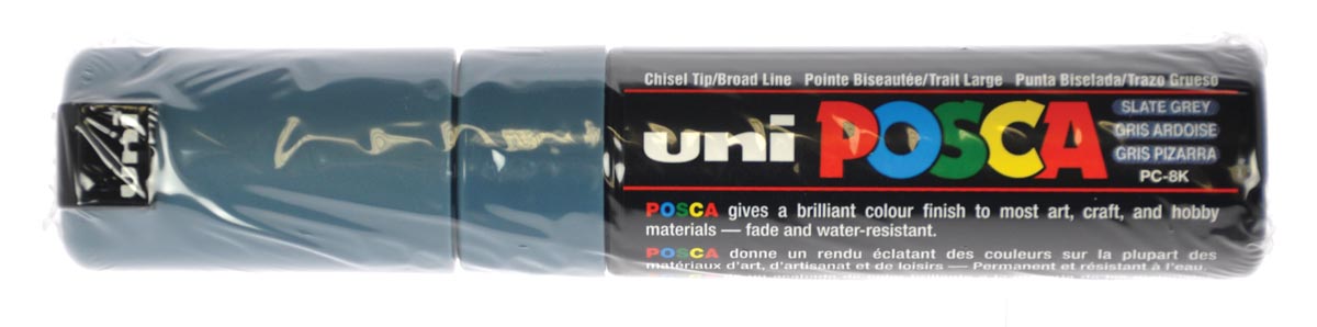 Uni POSCA paintmarker PC-8K, 8 mm, leigrijs afbeelding