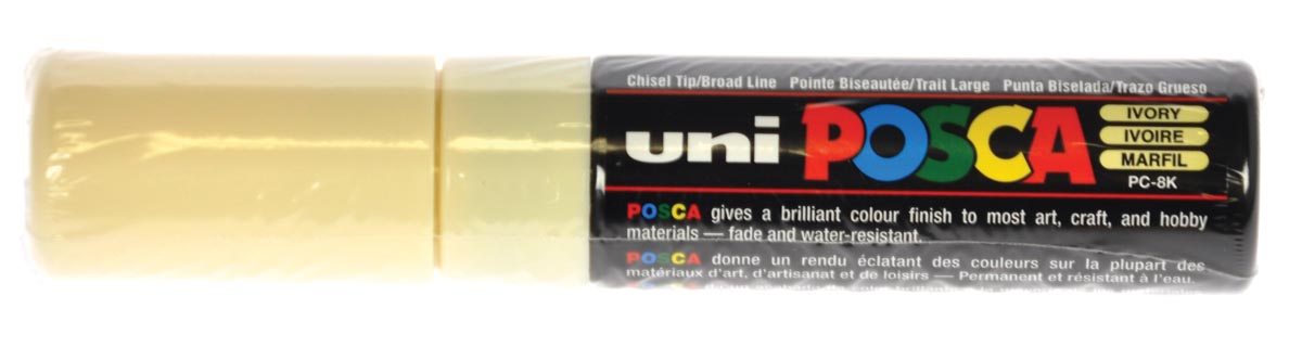 Uni POSCA paintmarker PC-8K, 8 mm, ivoor afbeelding
