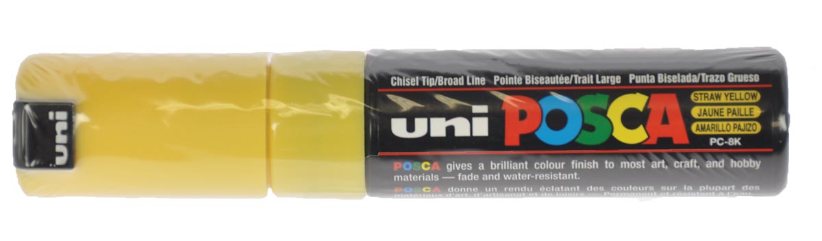 Uni POSCA paintmarker PC-8K, 8 mm, strogeel afbeelding