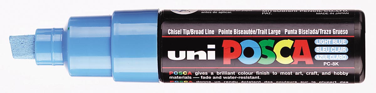 Uni POSCA paintmarker PC-8K, 8 mm, lichtblauw afbeelding