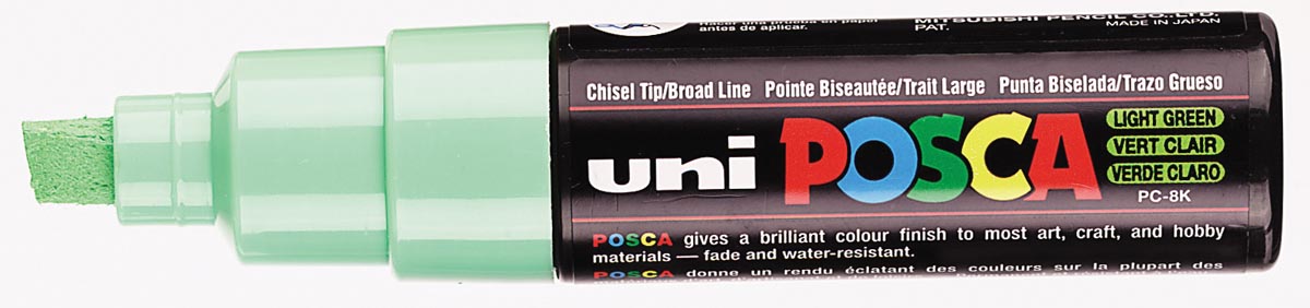 Uni POSCA paintmarker PC-8K, 8 mm, lichtgroen afbeelding