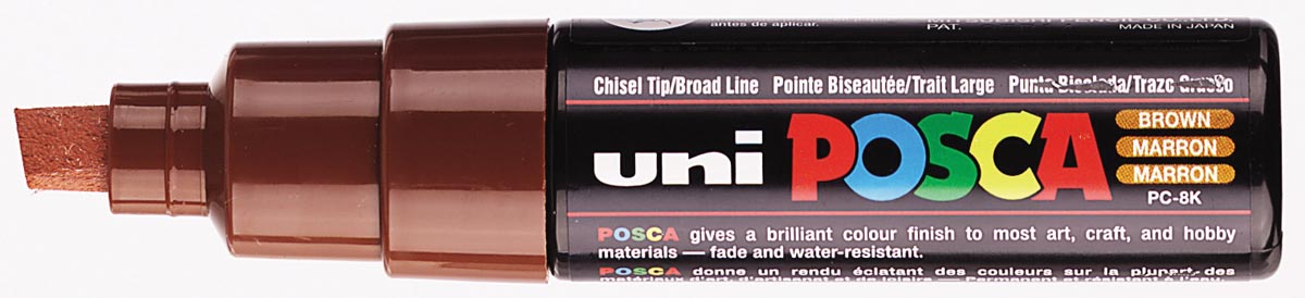 Uni POSCA paintmarker PC-8K, 8 mm, bruin afbeelding