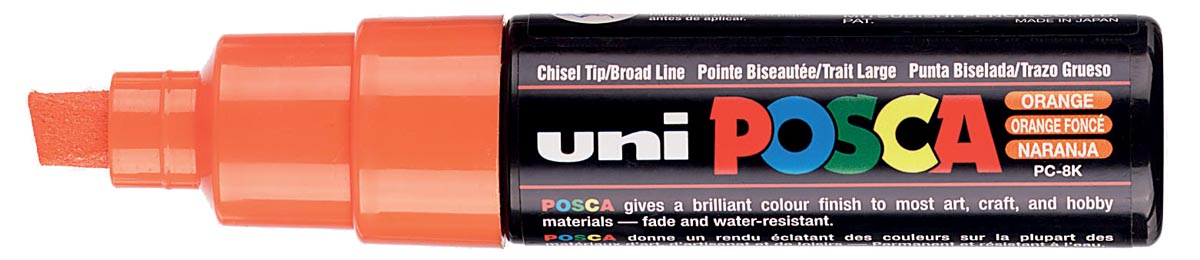 Posca paintmarker PC-8K donkeroranje