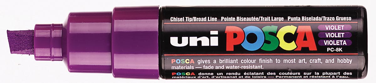 Uni POSCA paintmarker PC-8K, 8 mm, paars afbeelding