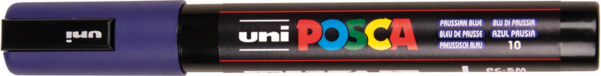 Uni POSCA paintmarker PC-5M, 1,8 - 2,5 mm, pruisisch blauw afbeelding