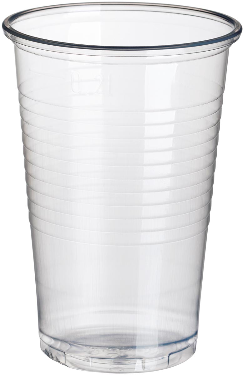 Beker uit PP, 200 ml, transparant, pak van 100 Beker uit PP, 200 ml, transparant, pak van 100