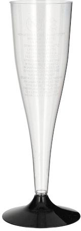 Champagneglas, uit polystyreen, 100 ml, diameter 50 mm, pak van 20 stuks Champagneglas, uit polystyreen, 100 ml, diameter 50 mm, pak van 20 stuks