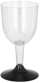 Wijnglas, uit polystyreen, 100 ml, diameter 67 mm, pak van 20 stuks Wijnglas, uit polystyreen, 100 ml, diameter 67 mm, pak van 20 stuks