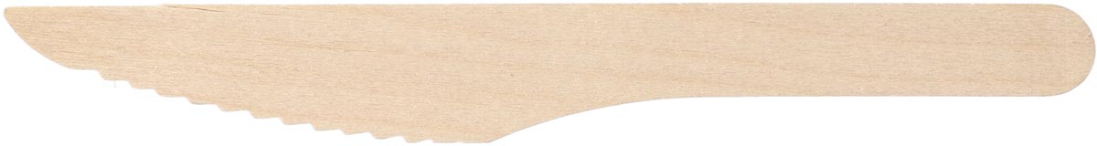 Mes uit hout, 16,5 cm, pak van 250 stuks Mes uit hout, 16,5 cm, pak van 250 stuks