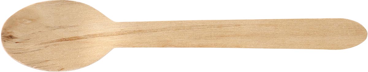 Lepel uit hout, 16,5 cm, pak van 250 stuks afbeelding