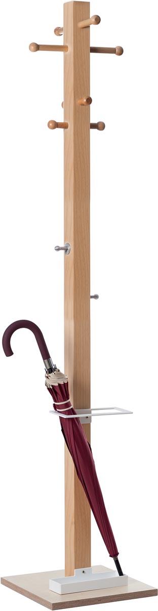 Kapstok Easycloth model B, uit hout, wit