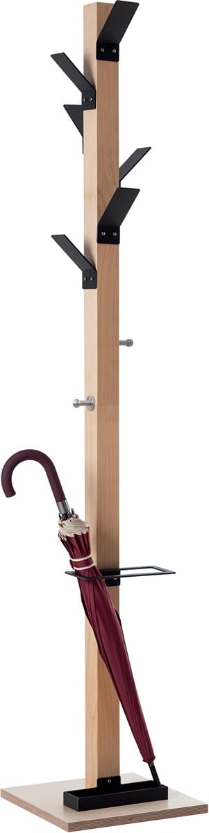 Kapstok Easycloth model A, uit hout, zwart afbeelding