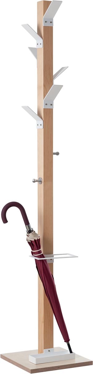 Kapstok Easycloth model A, uit hout, wit afbeelding