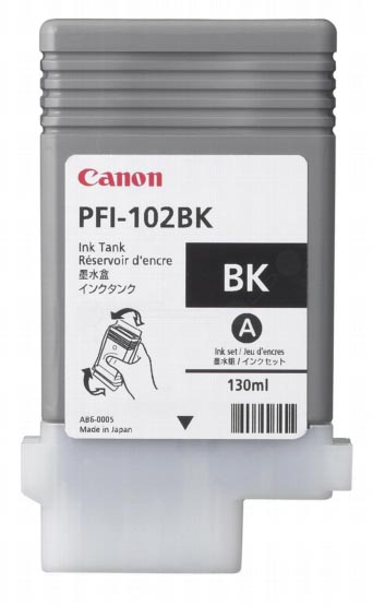 Canon inktcartridge PFI-102BK, 130 ml, OEM 0895B001, zwart