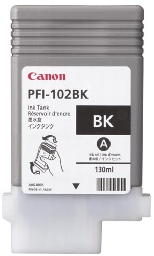 Canon inktcartridge PFI-102BK, 130 ml, OEM 0895B001, zwart