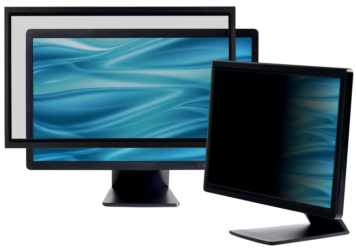 3M privacy filter met kader voor beeldschermen van 19 inch, 16:10 afbeelding