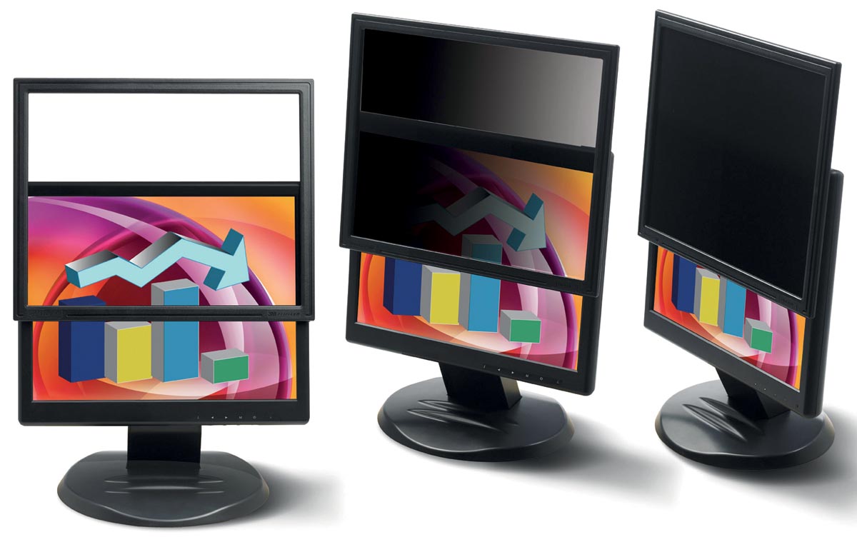 3M privacy filter met kader voor beeldschermen van 19 inch, 16 9