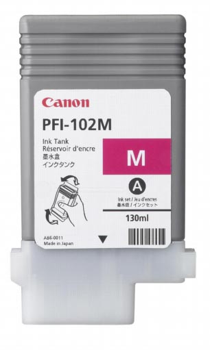 Canon Inktcartridge Pfi 102M Magenta 130 Ml Oem 0897B001 huismerk kopen in de aanbieding
