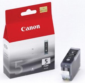 Canon inktcartridge PGI-5BK, 505 pagina&apos;s, OEM 0628B001, zwart afbeelding