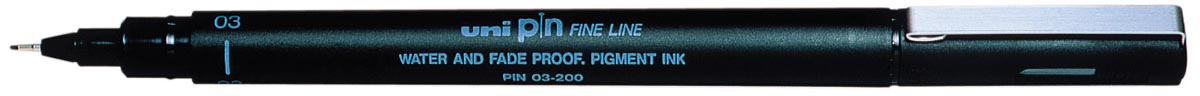 Uni-ball fineliner Pin, zwart, 0,3 mm