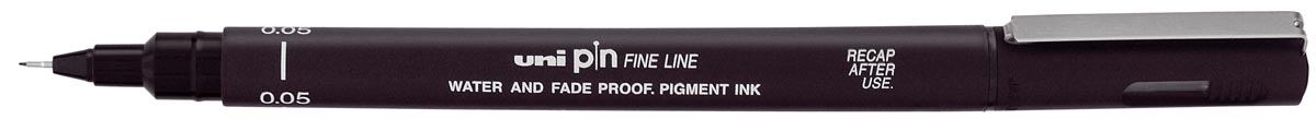 Uni Pin fineliner, ronde punt, 0,05 mm, zwart afbeelding