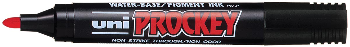 Uni marker voor flipchart Prockey PM-122 rood