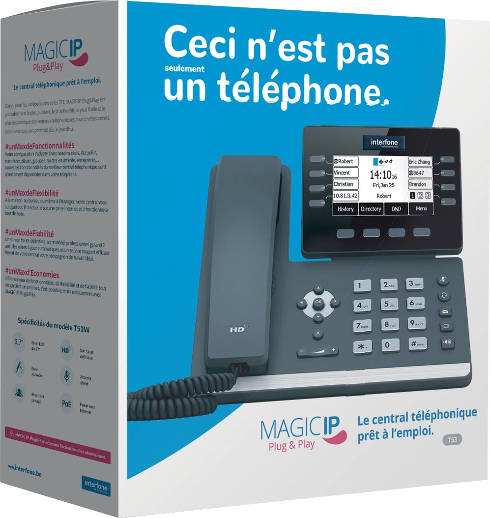 Magic IP Plug & Play by Interfone T53, gebruiksklare telefooncentrale