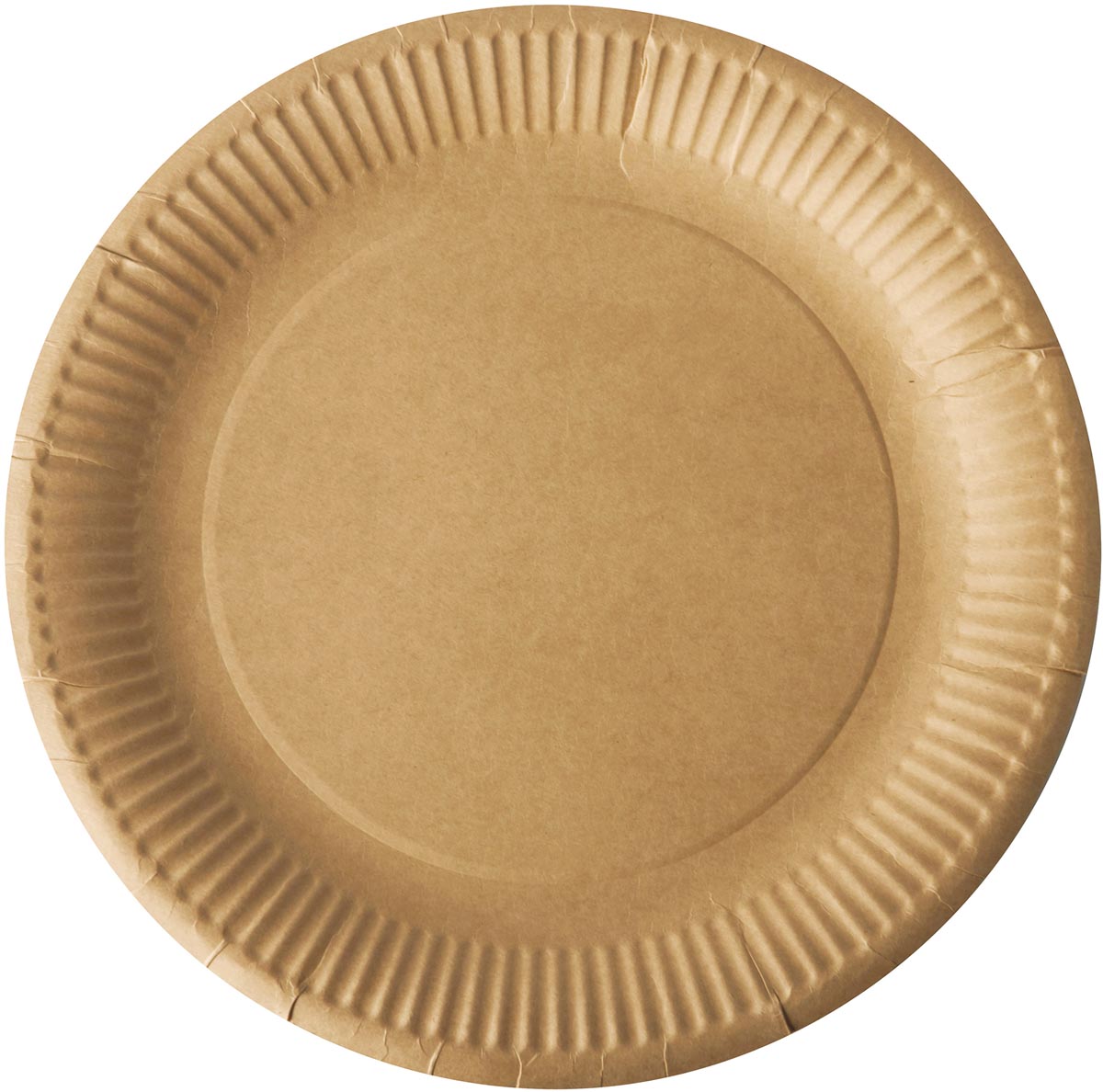 Bord "pure", rond, bruin, diameter 23 cm, uit karton, pak van 20 stuks afbeelding