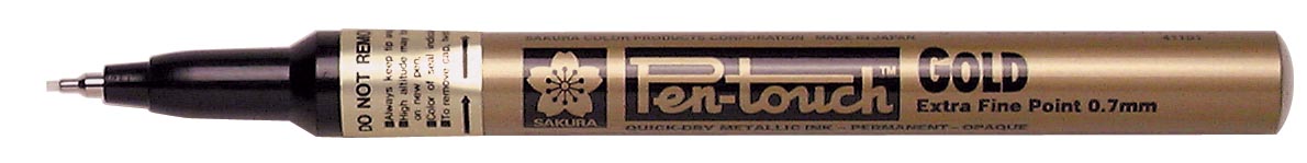 Sakura paint Marker Pen-Touch punt van 0,7 mm, goud afbeelding