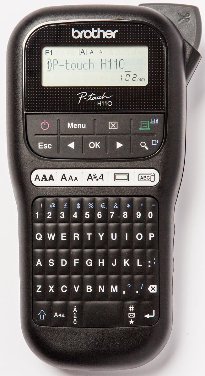 Brother beletteringsysteem PT-H110, azerty afbeelding