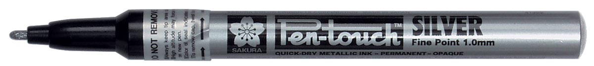 Sakura paint Marker Pen-Touch punt van 1 mm, zilver afbeelding