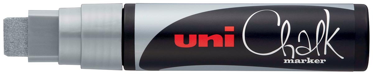 Uni-ball krijtmarker zilver, beitelvormige punt 15 mm