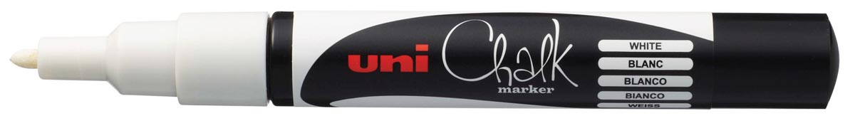 Uni-ball Krijtmarker wit, ronde punt van 0,9-1,3 mm afbeelding