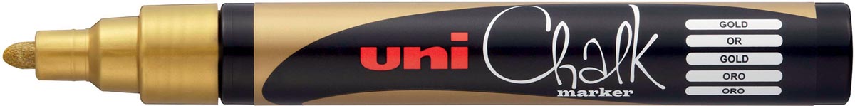 Uni-ball krijtmarker goud, ronde punt 1,8 - 2,5 mm afbeelding