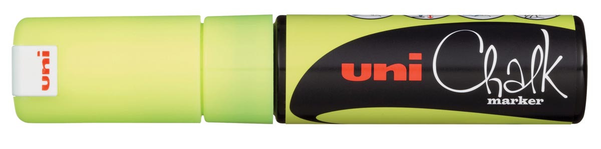 Uni-ball Krijtmarker fluogeel, beitelvormige punt van 8 mm