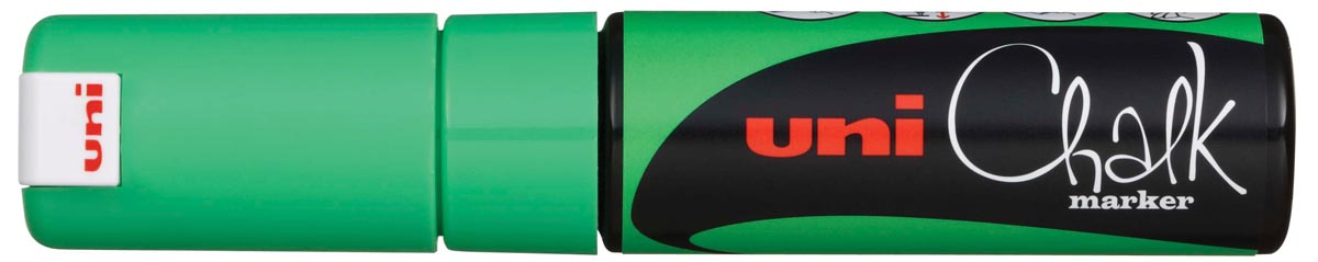 Uni-ball Krijtmarker fluogroen, beitelvormige punt van 8 mm