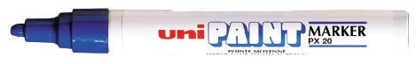 Uni Paint Marker PX-20 blauw afbeelding