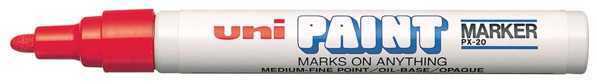 Uni Paint Marker PX-20 rood afbeelding