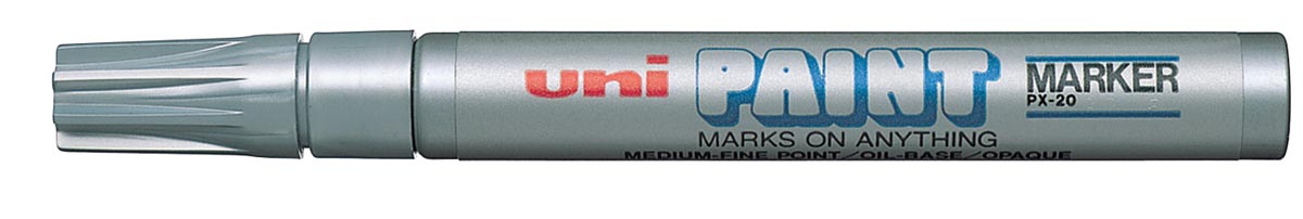Uni Paint Marker PX-20 zilver Uni Paint Marker PX-20 zilver