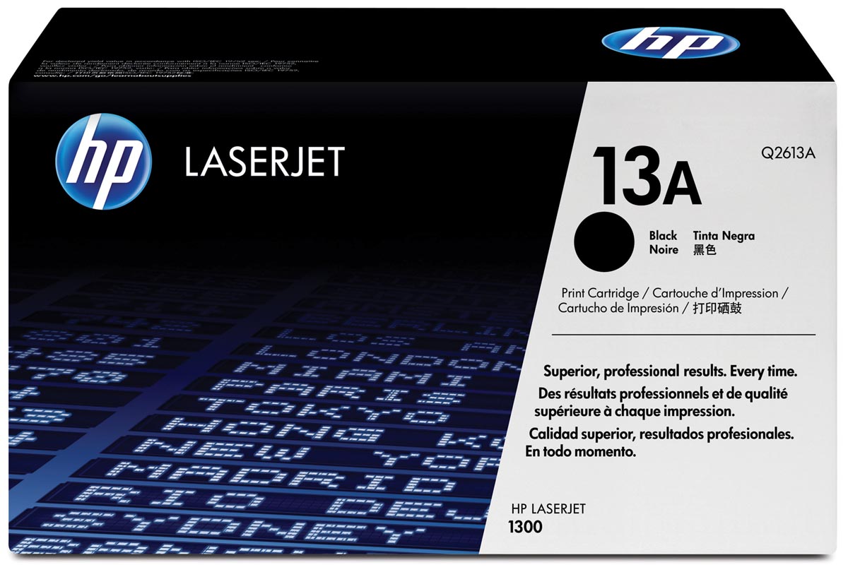 HP toner 13A, 2 500 pagina's, OEM Q2613A, zwart