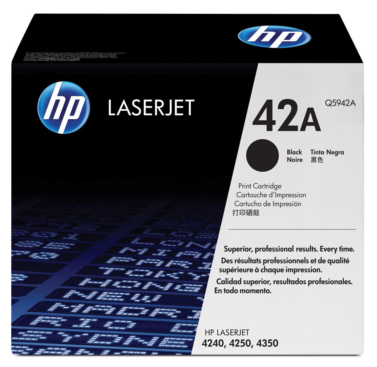 HP toner 42A, 10 000 pagina's, OEM Q5942A, zwart