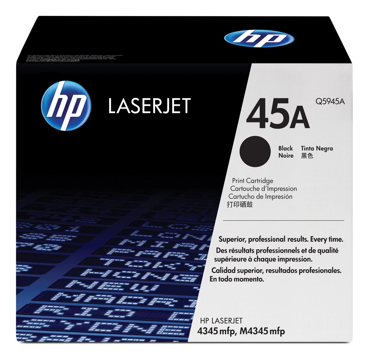 HP toner 45A, 18 000 pagina's, OEM Q5945A, zwart