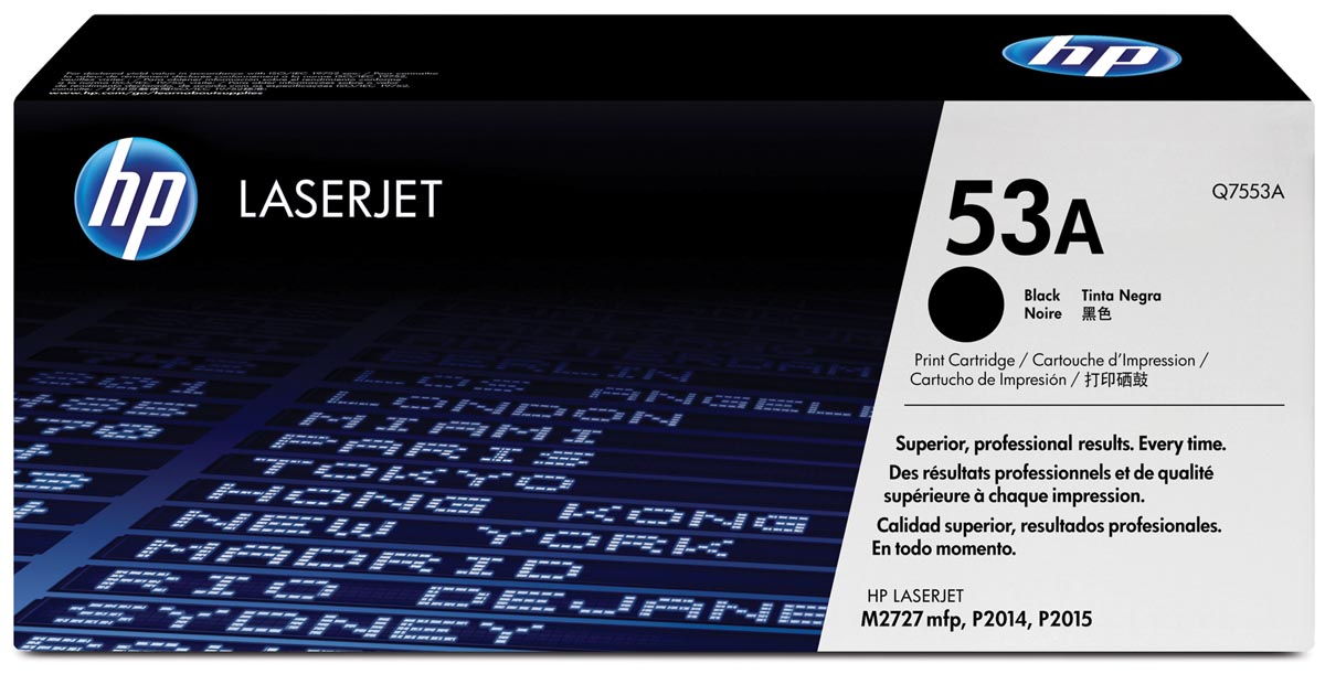 HP toner 53A, 3 000 pagina&apos;s, OEM Q7553A, zwart afbeelding
