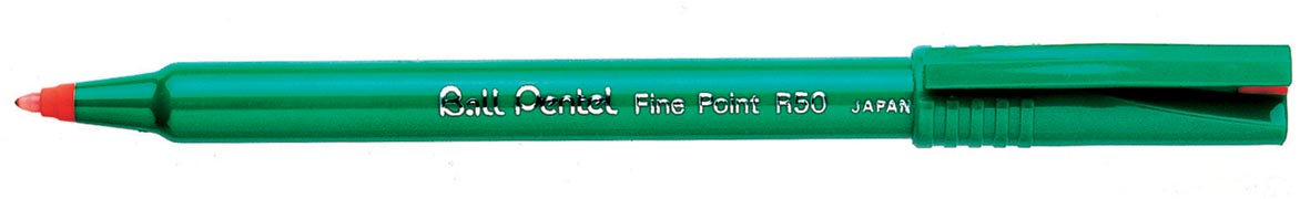 Pentel Roller Ball R50/R56 rood, medium schrift Pentel Roller Ball R50/R56 rood, medium schrift
