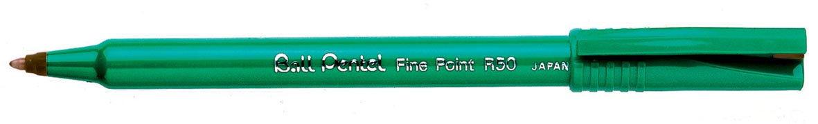 Pentel Roller Ball R50/R56 zwart, medium schrift afbeelding
