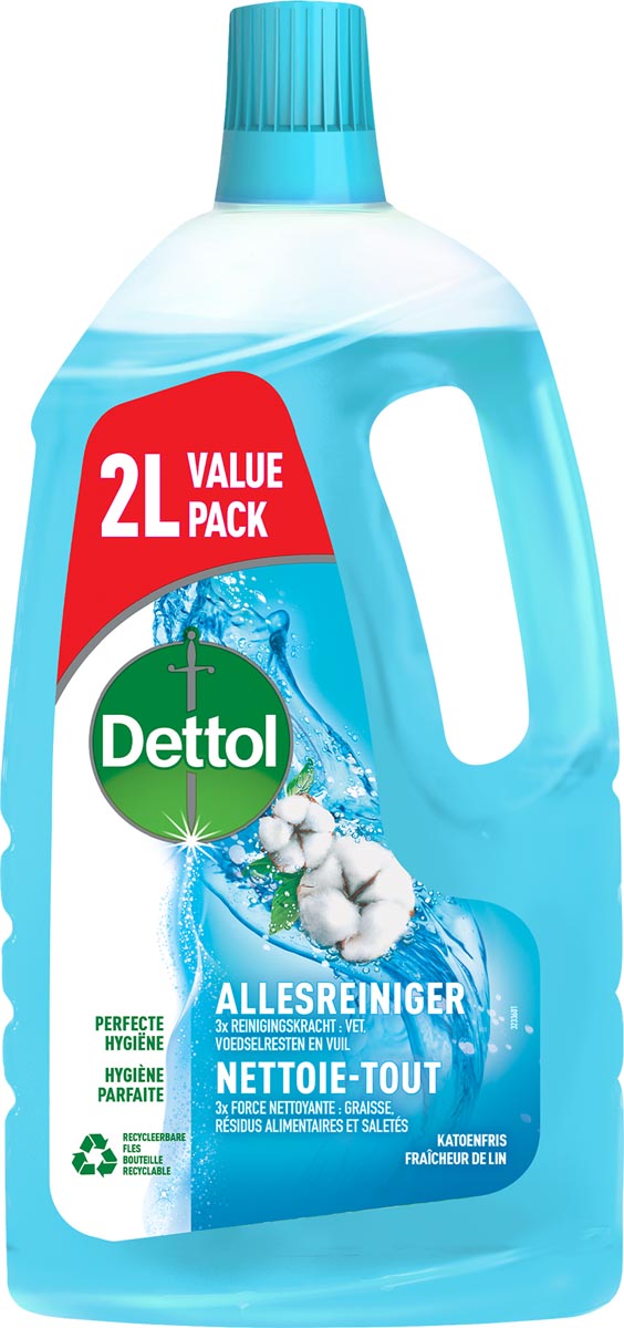 Dettol allesreiniger, katoenfris, fles van 2 l