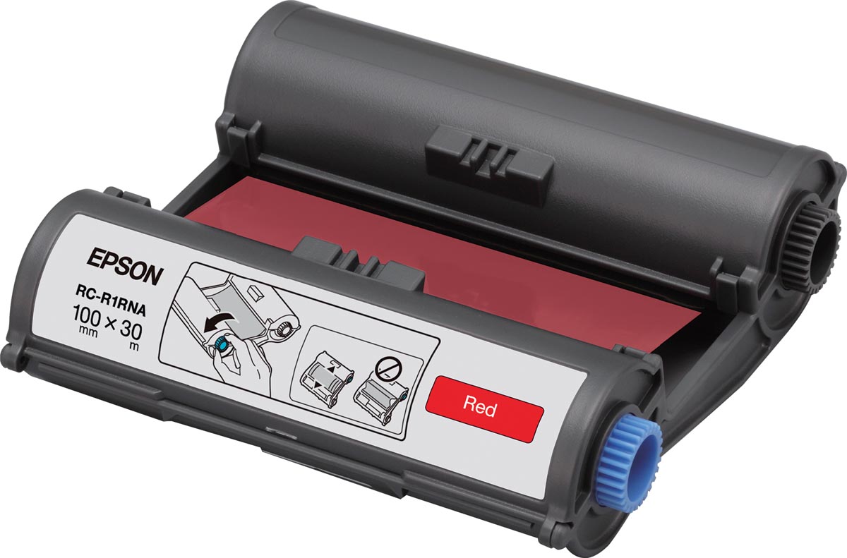 Epson inkttape RC-R1RNA ft 100 mm x 30 m, rood afbeelding