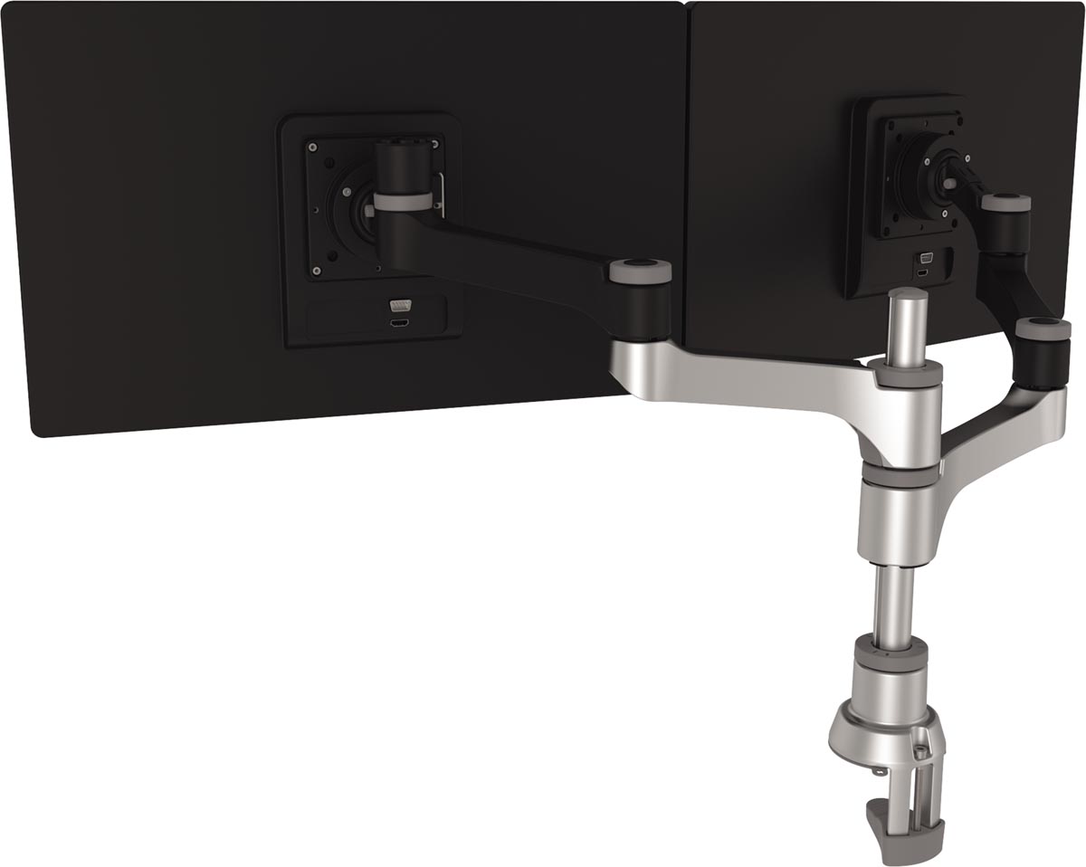 R-Go Zepher 4 monitorarm, twin, circulair